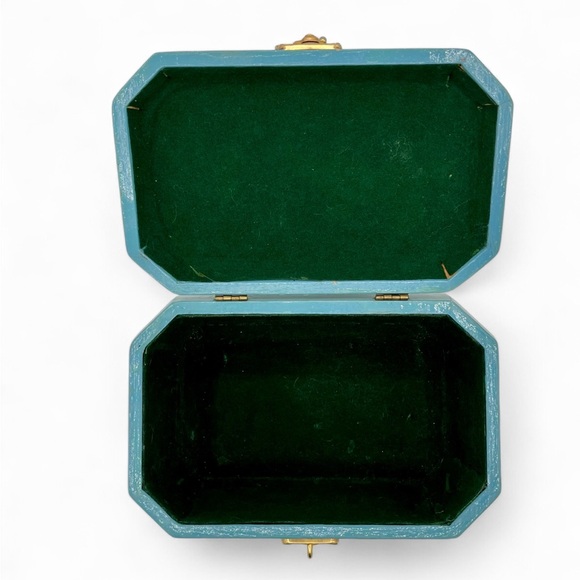 Vintage 1960's Decoupage Hand-Painted Wooden Purse - Picture 12 of 15